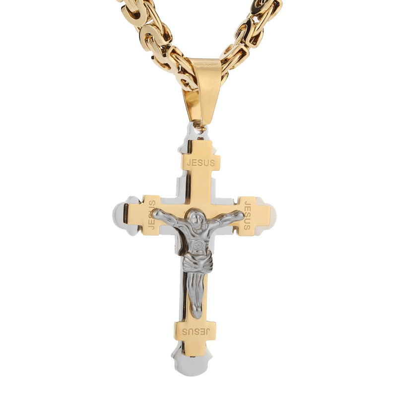 crucifixo banhado a ouro