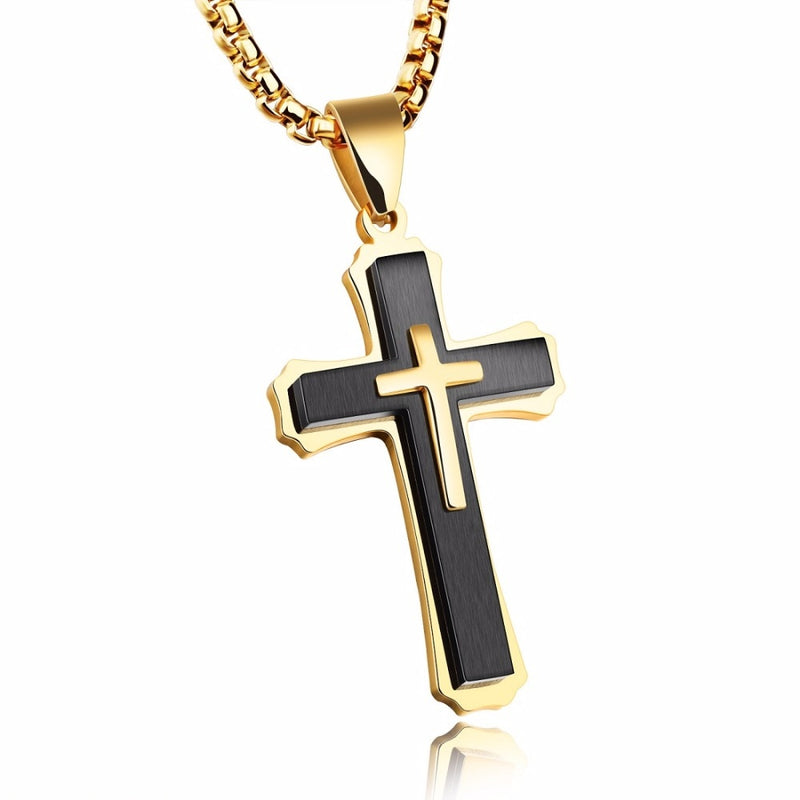 Corrente com Crucifixo Banhado a Ouro 18k - Holy Cross