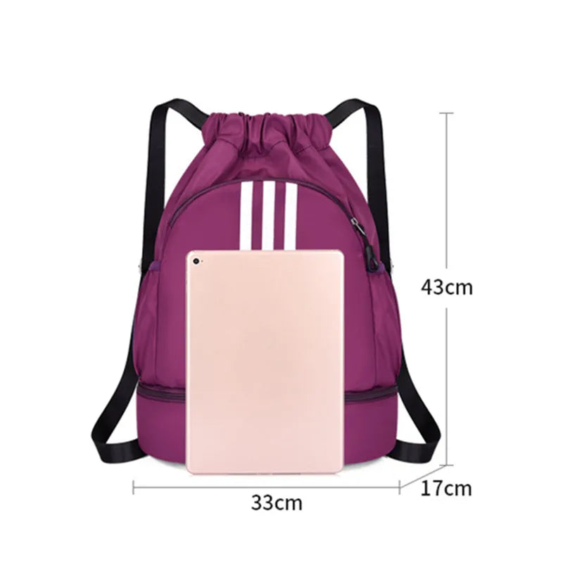 Mochila Esportiva com Bolso para Tênis