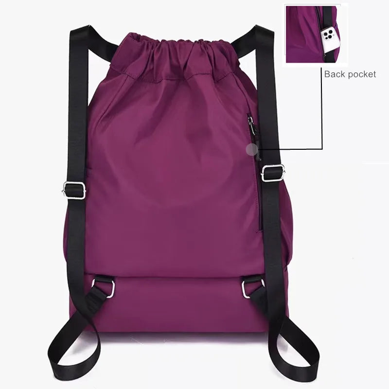 Mochila Esportiva com Bolso para Tênis