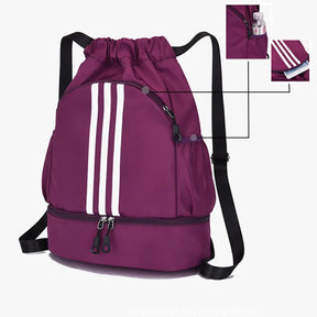 Mochila Esportiva com Bolso para Tênis